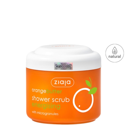 Ziaja Orange Butter Shower Scrub Energising with Microgranules 200ml – Tẩy Tế Bào Chết Sáp Cam Energising Làm Mịn & Sáng Da