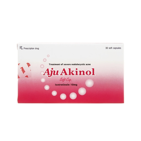 AJU AKINOL 10MG: Thuốc Đặc Trị Mụn Trứng Cá Nang Sần Nặng (Isotretinoin)