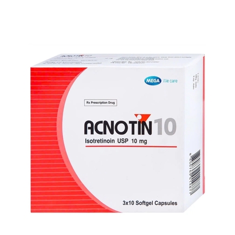 ACNOTIN 10 / THUỐC ĐIỀU TRỊ MỤN TRỨNG CÁ NẶNG 