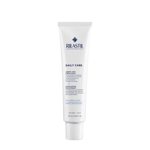 RILASTIL DAILY CARE EXFOLIATING FACE CREAM: Kem Tẩy Da Chết Dịu Nhẹ - Làm Sạch Sâu, Mềm Mịn & Phục Hồi Độ Rạng Rỡ
