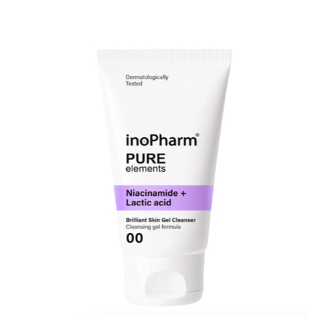 INOPHARM BRILLIANT SKIN GEL CLEANSER: Gel Rửa Mặt Dưỡng Ẩm & Sáng Da, Cho Làn Da Tươi Mới & Mịn Màng