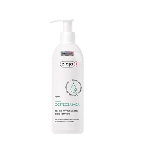 Ziaja Med Kuracja Oczyszczajaca Zel Do Mycia Ciala Deo Formula 400ml – Gel Tắm Đặc Trị Mụn Lưng, Ngừa Nấm & Khử Mùi Cơ Thể