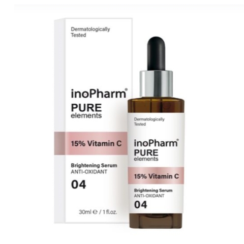 INOPHARM 15% VITAMIN C: Tinh Chất Tái Tạo Chuyên Sâu & Chống Oxy Hóa, Cho Làn Da Sáng Khỏe