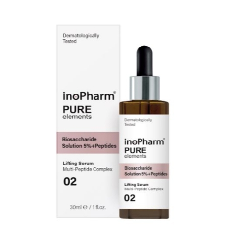 INOPHARM 5% BIOSACCHARIDE + PEPTIDES SERUM: Tinh Chất Dưỡng Ẩm & Trẻ Hóa - Cho Làn Da Mềm Mượt, Săn Chắc