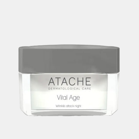 Atache Vital Age Wrinkle Attack Night: Kem Đêm Trẻ Hóa, Tái Tạo & Xóa Mờ Nếp Nhăn Chuyên Sâu