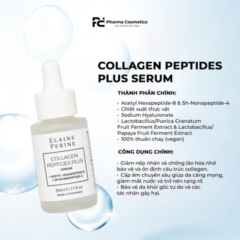 BỘ ĐÔI ELAINE PERINE: Collagen Peptide Plus Serum & Instant Lifting Cream - Giải Pháp Trẻ Hóa & Nâng Cơ Tức Thì