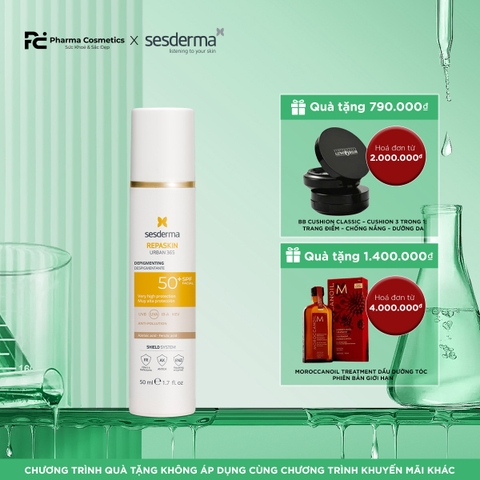 SESDERMA REPASKIN URBAN 365 BLEACHING SPF 50+: Kem Chống Nắng Đặc Trị Nám - Bảo Vệ Toàn Diện & Làm Sáng Da