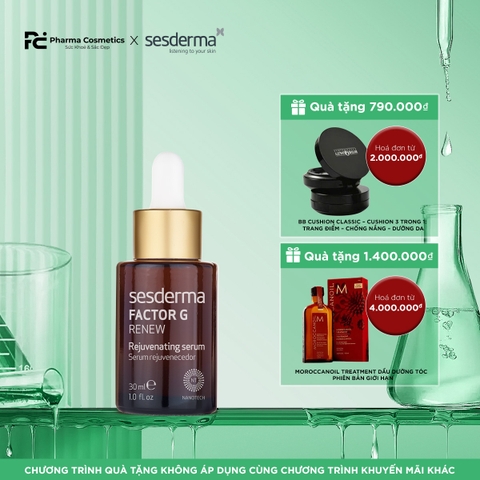 SESDERMA FACTOR G RENEW: Tinh Chất Tái Tạo Sinh Học & Trẻ Hóa Da - Đánh Thức Collagen