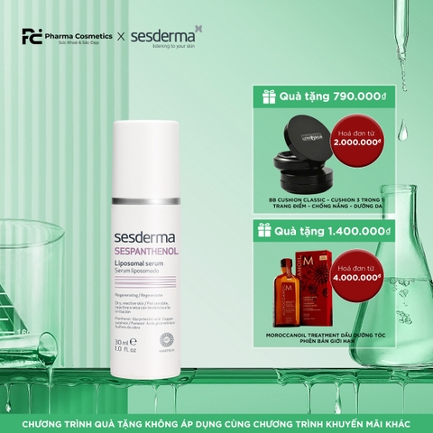 SESDERMA SESPANTHENOL LIPOSOMAL SERUM: Tinh Chất Phục Hồi Cấp Tốc, Dưỡng Ẩm Sâu Cho Da Nhạy Cảm