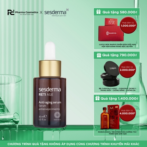 SESDERMA RETI AGE ANTI-AGING SERUM: Tinh Chất 3-Retinol Phục Hồi & Chống Lão Hóa Toàn Diện