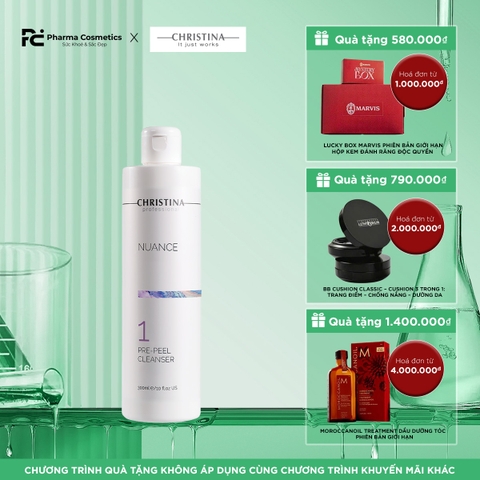 NUANCE PRE-PEEL CLEANSER: Gel Làm Sạch & Chuẩn Bị Da Chuyên Sâu Trước Liệu Trình Peel