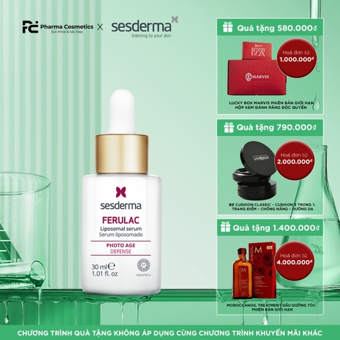SESDERMA FERULAC LIPOSOMAL SERUM: Tinh Chất Chống Oxy Hóa Đa Năng - Trẻ Hóa & Bảo Vệ Toàn Diện