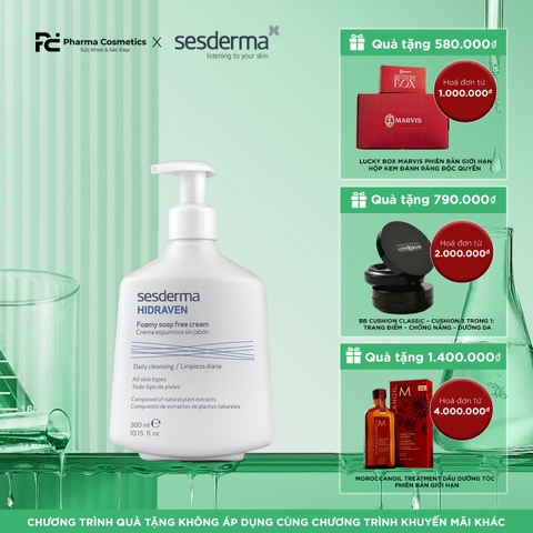 SESDERMA HIDRAVEN FOAMY CLEANSER: Sữa Rửa Mặt Dạng Bọt - Dưỡng Ẩm & Làm Dịu Làn Da Nhạy Cảm