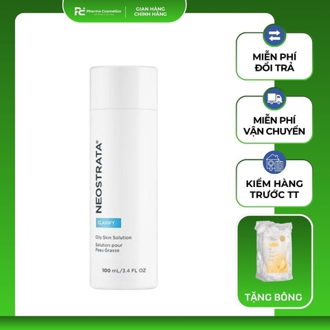 NEOSTRATA CLARIFY OILY SKIN SOLUTION 8% AHA / GIẢI PHÁP THANH LỌC & THU NHỎ LỖ CHÂN LÔNG CHO DA DẦU 