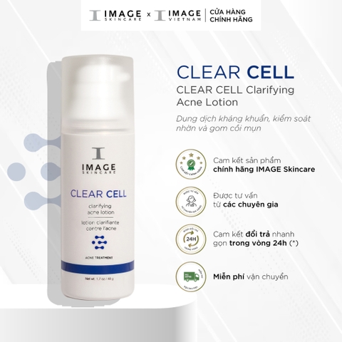 CLEAR CELL CLARIFYING ACNE LOTION / DUNG DỊCH KHÁNG KHUẨN, KIỂM SOÁT NHỜN VÀ GOM CÒI MỤN 