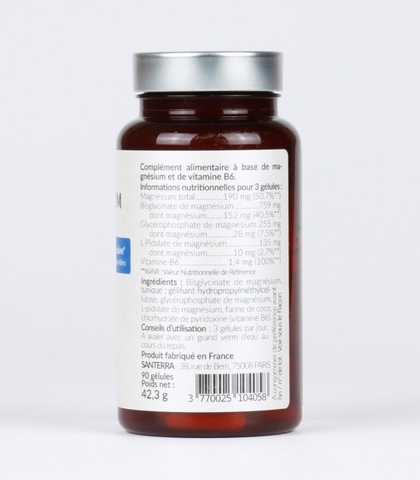 SANTERRA MAGNESIUM B6 / VIÊN UỐNG HỖ TRỢ SỨC KHỎE ( THUẦN CHAY)