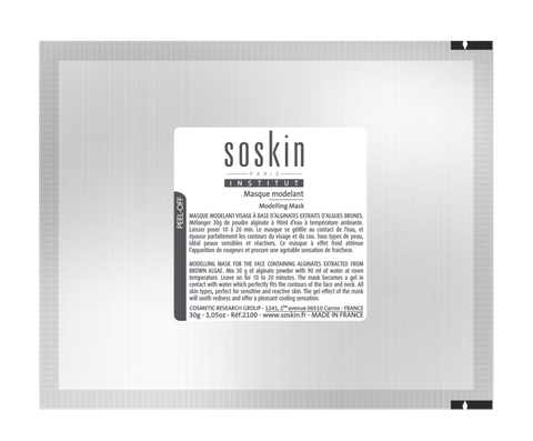 SOSKIN MODELLING MASK / MẶT NẠ TẢO SILIC TẠO HÌNH V-LINE VÀ LÀM TRẮNG, SE KHÍT LỖ CHÂN LÔNG