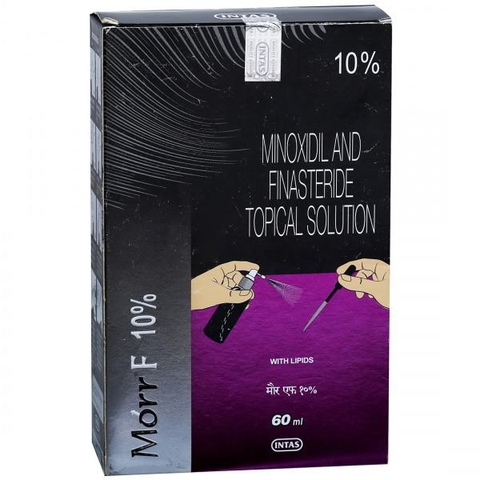 MORR F 10% MINOXIDIL AND FINASTERIDE TOPICAL SOLUTION / THUỐC ĐIỀU TRỊ CHỨNG HÓI ĐẦU Ở NAM GIỚI VÀ GIÚP KÍCH THÍCH MỌC TÓC