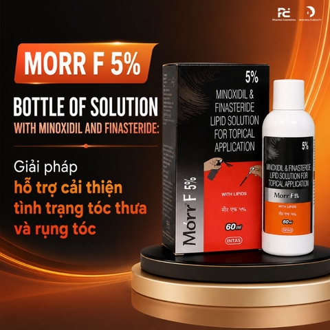 MORR F 5% BOTTLE OF SOLUTION WITH MINOXIDIL AND FINASTERIDE  / THUỐC XỊT TRỊ MỌC TÓC TRỊ HÓI