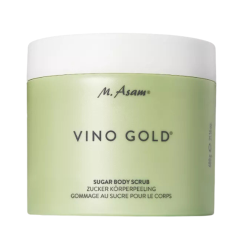 M. ASAM® VINO GOLD SUGAR BODY SCRUB 600G / TẨY TẾ BÀO CHẾT TOÀN THÂN CHỐNG OXY HÓA VỚI TINH THỂ ƯỜNG NGẬM DẦU HẠT NHO 