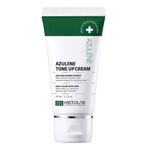 HISTOLAB AZULENE TONE UP CREAM / KEM DƯỠNG KẾT HỢP CHỨC CHỐNG NẮNG SPF/PA3+ NÂNG TÔNG DA, GIÚP DA TRẮNG SÁNG, MỊN MÀNG, PHÙ HỢP CHO LÀN DA NHẠY CẢM 