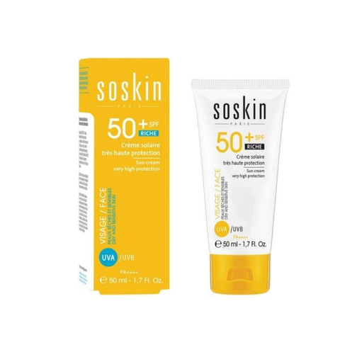 SOSKIN SPF50+ SUN CREAM VERY HIGH PROTECTION (RICH) / KEM DƯỠNG DA CHỐNG NẮNG SPF50+