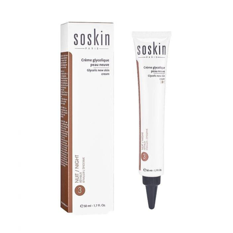 SOSKIN GLYCOLIC NEW SKIN CREAM / KEM TÁI TẠO DA