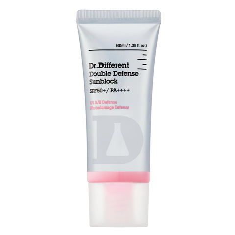 DR.DIFFERENT DOUBLE DEFENSE SUNBLOCK SPF50 / KEM CHỐNG NẮNG