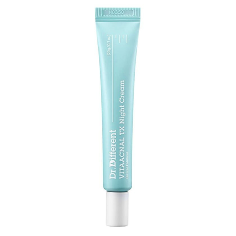 DR.DIFFERENT VITAACNAL TX NIGHT CREAM – Kem Dưỡng Ban Đêm Hỗ Trợ Giảm Mụn, Kiểm Soát Dầu Và Nuôi Dưỡng Da Mịn Màng