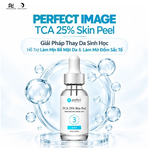 PERFECT IMAGE TCA 25% Skin Peel – Giải Pháp Thay Da Sinh Học Hỗ Trợ Làm Mịn Bề Mặt Da & Làm Mờ Đốm Sắc Tố