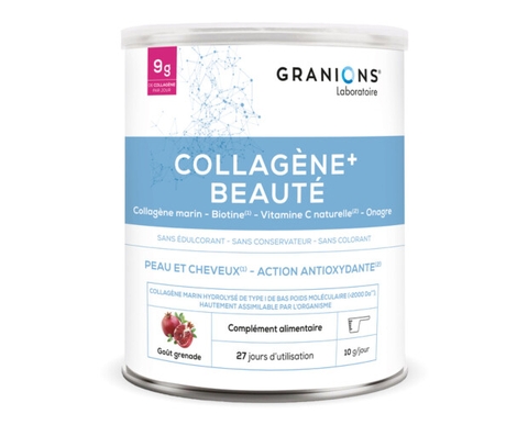 GRANIONS COLLAGÈNE+ BEAUTÉ / BỘT COLLAGEN CHỐNG OXY HÓA, LÀM ĐẸP DA VÀ TÓC