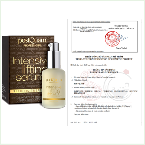 POSTQUAM INTENSIVE LIFTING SERUM / TINH CHẤT NÂNG CƠ, XÓA NHĂN