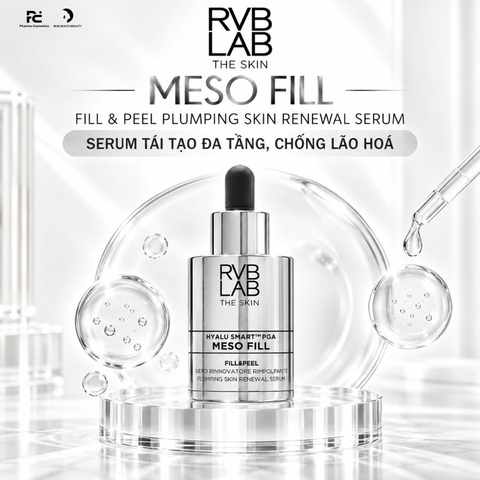 RVB LAB MESO FILL FILL & PEEL PLUMPING SKIN RENEWAL SERUM / SERUM TÁI TẠO DA TẦNG, CHỐNG LÃO HOÁ CHUYÊN SÂU 