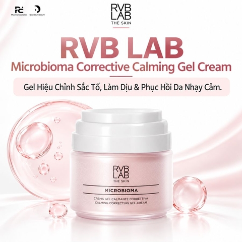RVBLAB Microbioma Corrective Calming Gel Cream: Kem Gel Hiệu Chỉnh Sắc Tố, Làm Dịu & Phục Hồi Da Nhạy Cảm