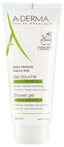 A-DERMA HYDRA-PROTECTIVE SHOWER GEL / GEL TẮM GỘI HÀNG NGÀY CHO DA MỎNG MANH