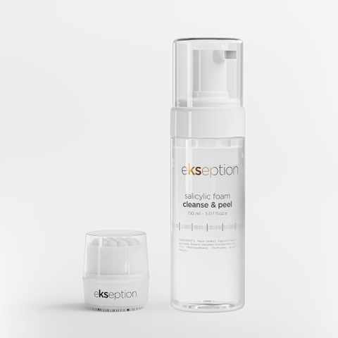 Ekseption Salicylic Foam Cleanse & Peel: Sữa Rửa Mặt Dạng Bọt Làm Sạch Sâu & Kiểm Soát Dầu Mụn