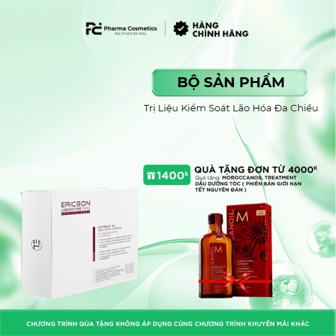 ERICSON LABORATOIRE SUPREME 4D TIME CONTROL PROGRAM (KIT 4 SESSIONS) - Bộ Trị Liệu Kiểm Soát Lão Hóa Đa Chiều