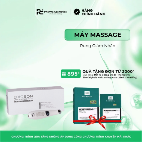 ERICSON LABORATOIRE PREMEDIKL PHOTO-VIBRATION SMOOTHER - Máy Massage Quang Học & Rung Giảm Nhăn