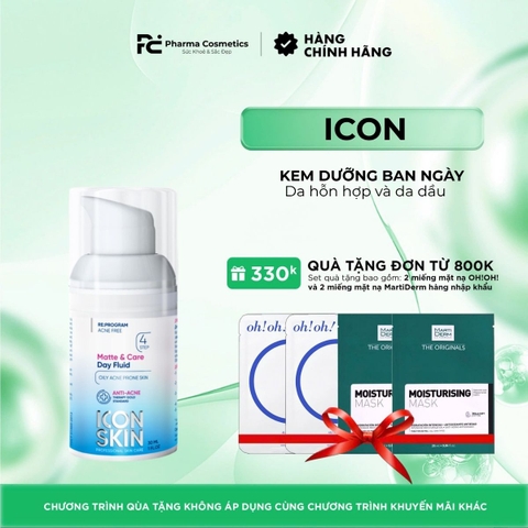 ICON SKIN MATTE & CARE DAY FLUID / KEM DƯỠNG BAN NGÀY 