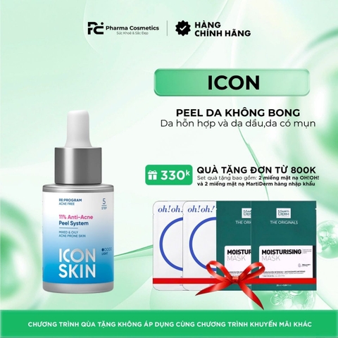 ICON SKIN ANTI-ACNE SMART PEEL SYSTEM 11% / PEEL DA KHÔNG BONG  