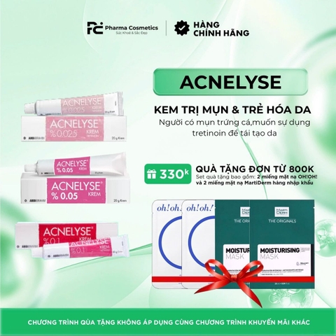 ACNELYSE KREM TRETINOIN 20G: Kem Trị Mụn & Trẻ Hóa Da