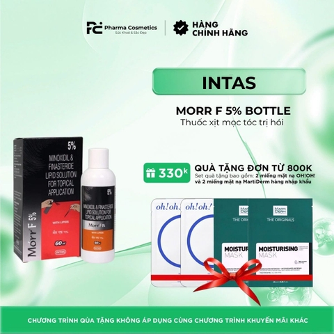 MORR F 5% BOTTLE OF SOLUTION WITH MINOXIDIL AND FINASTERIDE  / THUỐC XỊT TRỊ MỌC TÓC TRỊ HÓI