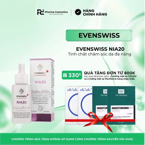 ( Date 7-2027 ) EVENSWISS NIA20 / TINH CHẤT CHĂM SÓC DA ĐA NĂNG