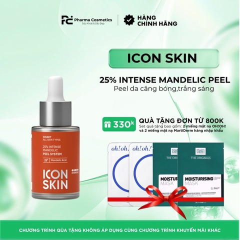 ICON SKIN 25% INTENSE MANDELIC PEEL SYSTEM / PEEL DA CĂNG BÓNG, TRẮNG SÁNG