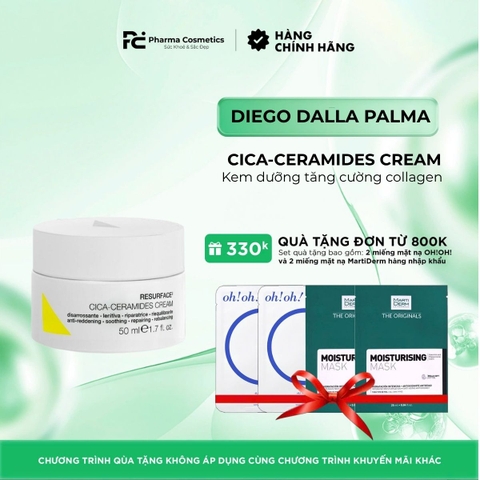 DIEGO DALLA PALMA CICA-CERAMIDES CREAM / KEM DƯỠNG TĂNG CƯỜNG COLLAGEN VÀ NGUYÊN BÀO SỢI
