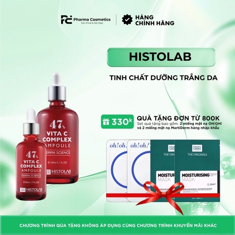 HISTOLAB VITA C COMPLEX AMPOULE 47% 50ML / TINH CHẤT DƯỠNG TRẮNG DA