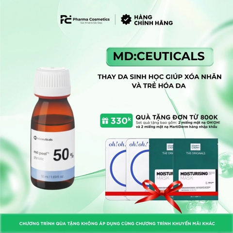 MD:PEEL GLYCOLIC 50%  / THAY DA SINH HỌC GIÚP XÓA NHĂN VÀ TRẺ HÓA DA