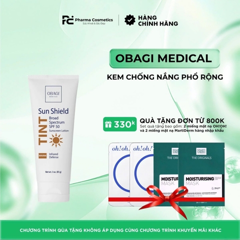 OBAGI SUN SHIELD TINT SPF50 WARM / KEM CHỐNG NẮNG PHỔ RỘNG 