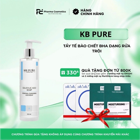 KB PURE SALICYLIC SOAP GEL: TẨY TẾ BÀO CHẾT BHA DẠNG RỬA TRÔI