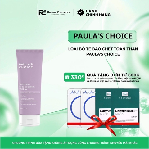 PAULA'S CHOICE WEIGHTLESS BODY TREATMENT WITH 2% BHA 210ML/ LOẠI BỎ TẾ BÀO CHẾT TOÀN THÂN PAULA'S CHOICE WEIGHTLESS BODY TREATMENT WITH 2% BHA 210ML